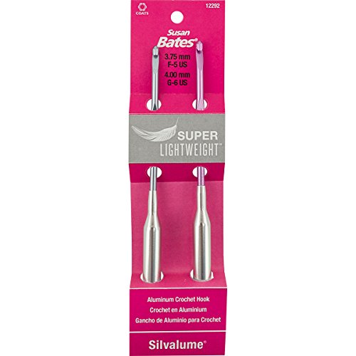 Susan Bates Silvalume Super Lightweight Aluminum Crochet Hook Set-Sizes F5 & G6 von Susan Bates