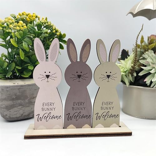 Susan's Choice Osterhase Holz Aufsteller, 3X Frühlingsdeko Osterhase, Osterndeko Rustikale Tischdeko, Osterfigur aus Holz, 15 x 13.5 cm Susan's Choice Osterhase Holz Aufsteller, 3X Frühlingsdeko Osterhase, Osterndeko Rustikale Tischdeko, Osterfigur aus Holz, 15 x 13.5 cm von Susan's Choice