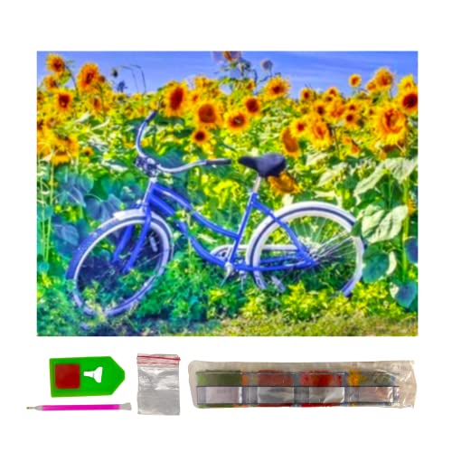 SusggO Diamond Painting, Diamantmalerei-Set, 40 x 30 cm, komplettes Set, Zubehör für DiY 5D, Kreuzstich, Stickerei, Heimdekoration, Wand (Blumen) von SusggO