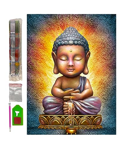 SusggO Diamond Painting Full Set Diamond Painting 30x40cm Diamant Painting Zubehör DIY 5D Gemälde Kreuzstich Stickerei Handwerk Dekoration Haus Wand (BUDA MEDITATION) von SusggO