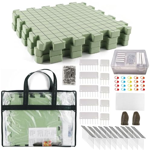 SusggO Packung mit 3 Häkelnadeln, Schaumstoff, 10 Kämme, 100 T-Pins, Fingerschutz, 20 Marker, Schwamm, Blocker, Granny Häkeln, Schloss, Granny Square SusggO Packung mit 3 Häkelnadeln, Schaumstoff, 10 Kämme, 100 T-Pins, Fingerschutz, 20 Marker, Schwamm, Blocker, Granny Häkeln, Schloss, Granny Square von SusggO