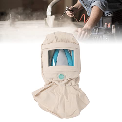 SustVita Industrial Face Buckler, bequemer Sicherheitshelm mit Entlüftungsdesign, abnehmbares Atemventil für Sandstrahlen und Staubschutz von SustVita
