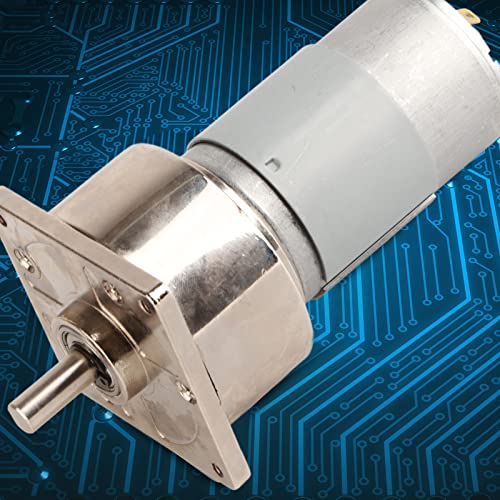 SustVita Mini DC Gear Motor, 12V / 24V 35W Speed Adjustable Motor, Metal Geared Motor with Pure Copper Coil and Reversible Rotation (24V30 rev) von SustVita