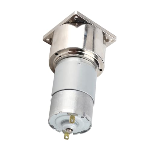 SustVita Mini DC Gear Motor, 12V / 24V 35W Speed Adjustable Motor, Metal Geared Motor with Pure Copper Coil and Reversible Rotation (24V5 turn) von SustVita