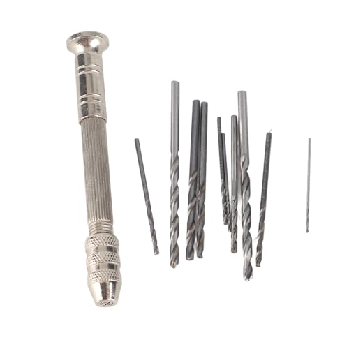 SustVita Mini Drill Bit Set with Hand Drill Pin Vise for PCB Watch Repair Tool and Delicate Crafts 0.3mm to 3.6mm Grip Range von SustVita