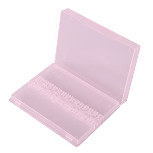 SustVita Nagel Bohrer Bithalter, professionelle 14 Löcher tragbare Nagelbohrerlagerbox für Nagelkunstpolieren und Mahlen (Rosa) von SustVita