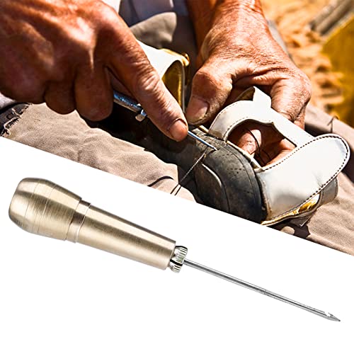 Sustvita Hand Stitcher Kit, Kupfergriffe -Awl, 3 Nadel -Nähen -Awl -Reparaturwerkzeug zum Handwerk und Lederarbeiten von SustVita