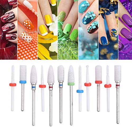 Sustvita Rotary Tool Mahlen Cutter Set, 12 -pcs -Keramik -Nagelbohrer und elektrische Schleifmaschinenakten zum Gravieren, Schleifen, Polieren und Schleifstein und Glas von SustVita