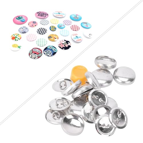 Sustvita Solid Stoff bedeckte Knöpfe, Deckknöpfenkit, DIY -Buttonfahrzeugkits für Wohnkultur, einschließlich Sphire -Werkzeuge und flache Rückenknöpfe (20 mm) von SustVita