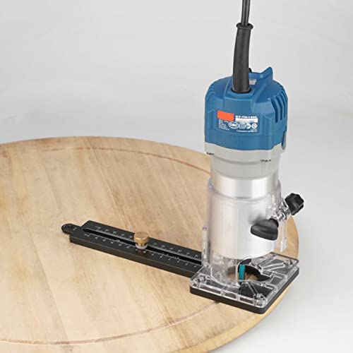 Sustvita Wood Router Tool, Kreisschneidemittel CNC Bearbeitete Basis 8mm Stift 2,5 mm Nagellöcher für genaues Trimmen und Schlitz Sustvita Wood Router Tool, Kreisschneidemittel CNC Bearbeitete Basis 8mm Stift 2,5 mm Nagellöcher für genaues Trimmen und Schlitz von SustVita