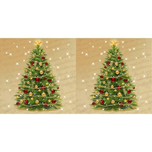 Susy Card 11383890 Weihnachts-Serviette, Tissue bedruckt, 3-lagig, 40er Packung, Motiv: Christmas tree, 33 x 33 cm, Mittel von Susy Card