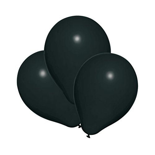 Susy Card 40011448 - Luftballons, 100er Packung, schwarz von Susy Card