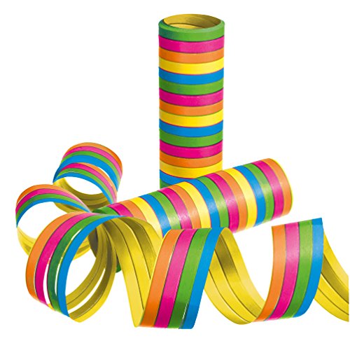 Susy Card 40012308 - Luftschlangen Streifen, verschiedene Farben, 3er Packung von Susy Card