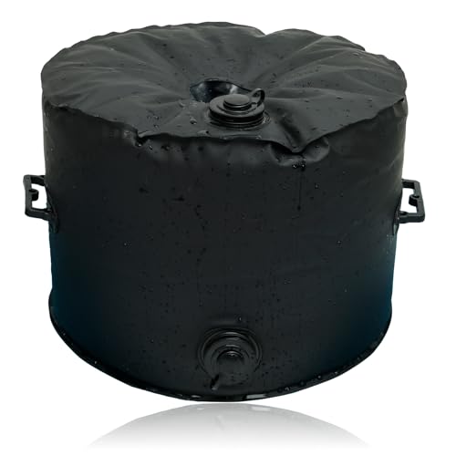 40 l Schirmständer Gewichtstasche mit Griff, 1000D PVC-Netzstoff, Sonnenschirm-Gewichtstasche, bis zu 45,4 kg, Regenschirm, Wasserbasis, strapazierfähig, runder Schirmständer für Terrasse, Outdoor, von Sutowe