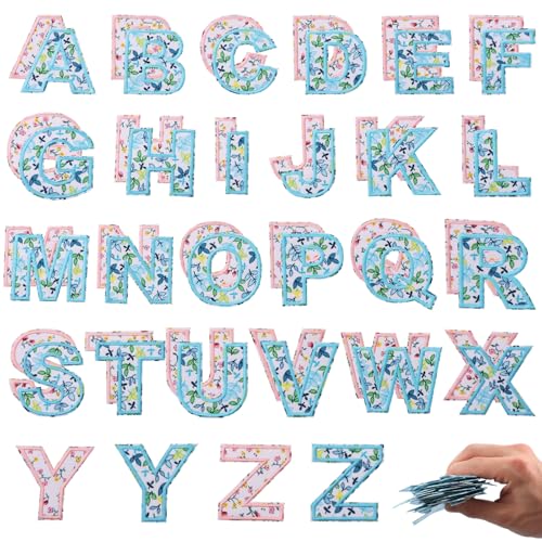 52 Stück selbstklebende Buchstaben-Patches aus Stoff, Stickerei, Buchstaben-Patch-Aufkleber, A-Z, gestickte Buchstabens-Aufkleber, individuelle Alphabet-Sticker für Kleidung, Tasche, DIY 52 Stück selbstklebende Buchstaben-Patches aus Stoff, Stickerei, Buchstaben-Patch-Aufkleber, A-Z, gestickte Buchstabens-Aufkleber, individuelle Alphabet-Sticker für Kleidung, Tasche, DIY von Sutowe