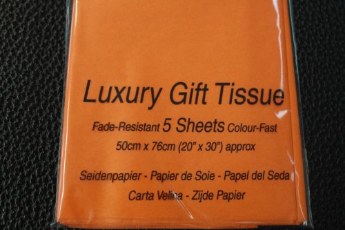 SatinWrap Luxus-Seidenpapier, orange, 5 Blatt SatinWrap Luxus-Seidenpapier, orange, 5 Blatt von Suttons wrap