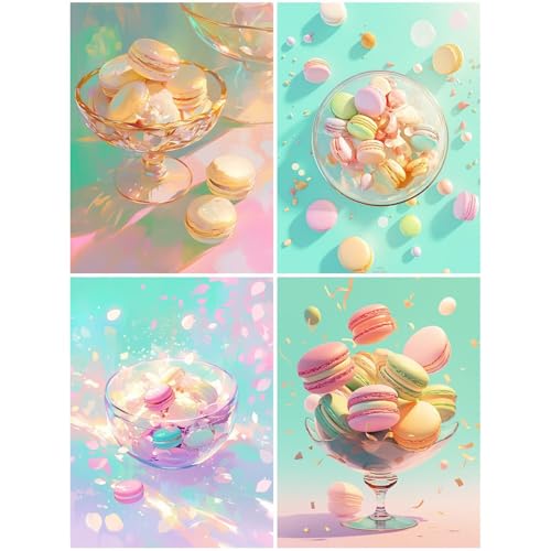 4er Diamond Painting Kinder Farbig 60x80 cm 5D Diamond Painting Set für Mädchen Jungs 6 DIY Mosaikherstellung Basteln Erwachsene Frauen, Dessert Diamonds für Wohnzimmer, Büro, Wand Dekoration S52-Y 4er Diamond Painting Kinder Farbig 60x80 cm 5D Diamond Painting Set für Mädchen Jungs 6 DIY Mosaikherstellung Basteln Erwachsene Frauen, Dessert Diamonds für Wohnzimmer, Büro, Wand Dekoration S52-Y von Suuiizaa