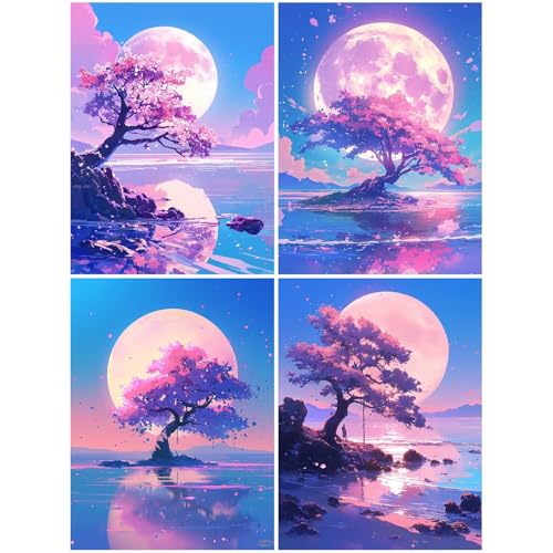 4er Diamond Painting Kinder Meer 60x80 cm 5D Diamond Painting Set für Mädchen Jungs 8 DIY Mosaikherstellung Basteln Erwachsene Frauen, Baum Diamonds für Wohnzimmer, Schlafzimmer, Wand Dekoration S63-Y 4er Diamond Painting Kinder Meer 60x80 cm 5D Diamond Painting Set für Mädchen Jungs 8 DIY Mosaikherstellung Basteln Erwachsene Frauen, Baum Diamonds für Wohnzimmer, Schlafzimmer, Wand Dekoration S63-Y von Suuiizaa