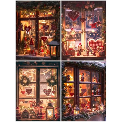 4er Diamond Painting Kinder Winter 20x30 cm 5D Diamond Painting Set für Mädchen Jungs 6 DIY Mosaikherstellung Basteln Erwachsene Frauen, Weihnachten Diamonds für Wohnzimmer, Büro, Dekoration S152-Y 4er Diamond Painting Kinder Winter 20x30 cm 5D Diamond Painting Set für Mädchen Jungs 6 DIY Mosaikherstellung Basteln Erwachsene Frauen, Weihnachten Diamonds für Wohnzimmer, Büro, Dekoration S152-Y von Suuiizaa