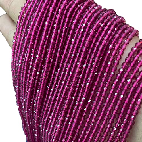 Naturstein-Perlen, facettiert, natürlicher Granat, Quarzkristall, lose Perlen, rosa Stein für Schmuckherstellung, Zubehör Naturstein-Perlen, facettiert, natürlicher Granat, Quarzkristall, lose Perlen, rosa Stein für Schmuckherstellung, Zubehör von Suvoiier