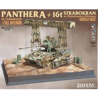 Panther A w/ Zimmerit + 16T Strabokran w/maintenance Diorama von Suyata