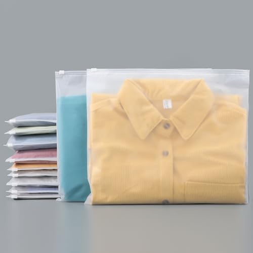 Svaldo Zip Beutel Groß, 100 Stück 35 * 30cm Kleiderbeutel, Zip Beutel Wasserdicht, Wiederverschließbare Beutel für Express-Paket (Ohne Entlüftungsöffnungen) von Svaldo