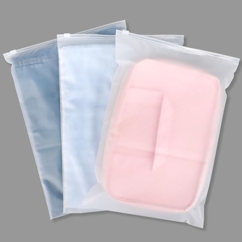 Svaldo Zip Beutel Kleidung, 25 Stück 25 * 35cm Plastikbeutel Verschließbar Reise, Plastiktasche mit Reißverschluss für Unterwäsche, Reise-Zubehör (mit Entlüftungslöchern) von Svaldo