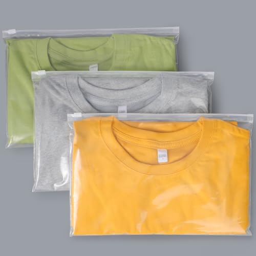 Svaldo Zip Beutel für Kleidung, 25 Stück 30.5 * 20.5cm Plastiktasche mit Reißverschluss, Poly- & Kunststoffbeutel für Kleidung (Ohne Entlüftungsöffnungen) von Svaldo