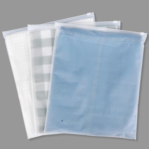 Svaldo Ziplock Beutel, 100 Stück 30 * 35cm Kleidertaschen Matt Reise, Plastikbeutel Verschließbar für Kleidung, Wiederverschließbare Beutel für Unterwäsche (mit Entlüftungslöchern) von Svaldo