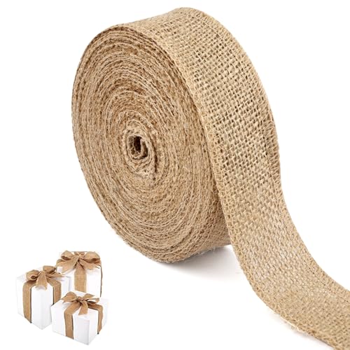 10 Meter Burlap Band, 4cm Breit Juteband, Vintage-Juteband für DIY, Weich Sackleinen Band, Vintage Geschenkband 10 Meter Burlap Band, 4cm Breit Juteband, Vintage-Juteband für DIY, Weich Sackleinen Band, Vintage Geschenkband von Svalor