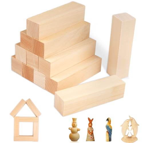 12 Stück Schnitzholz Linde, Lindenholz zum Schnitzen, Holzblöcke Unbehandelt, Holzklötzchen zum Basteln für kinder Erwachsene DIY Schnitzen (10 x 2,5 x 2,5 cm) 12 Stück Schnitzholz Linde, Lindenholz zum Schnitzen, Holzblöcke Unbehandelt, Holzklötzchen zum Basteln für kinder Erwachsene DIY Schnitzen (10 x 2,5 x 2,5 cm) von Svalor