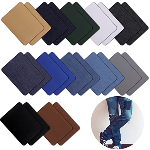 Svalor 24 Blatt Flicken zum Aufbügeln, 12.5x9.5cm Jeans Bügelflicken Aufbügelflicken, Jeans Flicken zum Aufbügeln Innen, Patches zum Aufbügeln für Kleidung Lochreparatur und Dekoration Svalor 24 Blatt Flicken zum Aufbügeln, 12.5x9.5cm Jeans Bügelflicken Aufbügelflicken, Jeans Flicken zum Aufbügeln Innen, Patches zum Aufbügeln für Kleidung Lochreparatur und Dekoration von Svalor