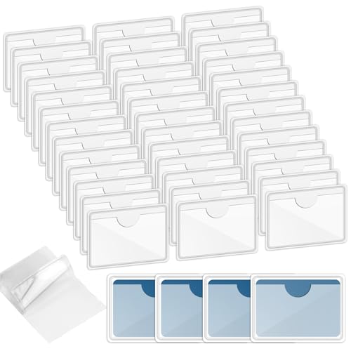 40 Stück Etikettenhalter Selbstklebend, 6X10cm Etikettenhalter, Visitenkartentaschen Selbstklebend, Transparent Visitenkartenhüllen zum Einkleben, für Büro Zuhause Organisieren und Sortieren 40 Stück Etikettenhalter Selbstklebend, 6X10cm Etikettenhalter, Visitenkartentaschen Selbstklebend, Transparent Visitenkartenhüllen zum Einkleben, für Büro Zuhause Organisieren und Sortieren von Svalor