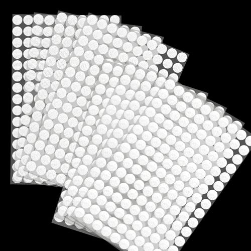504 Paar Klett Klebepunkte, 10mm Rund Klettpunkte Selbstklebend, Self Adhesive Klebend Klettverschluss für DIY(1008 Stück) von Svalor
