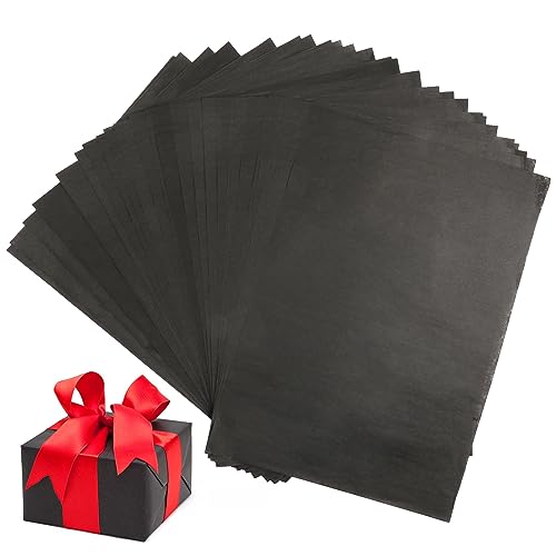 60 Blatt Seidenpapier Schwarz, 21x30 cm Seidenpapier, Verpackung, Seidenpapier für DIY von Svalor
