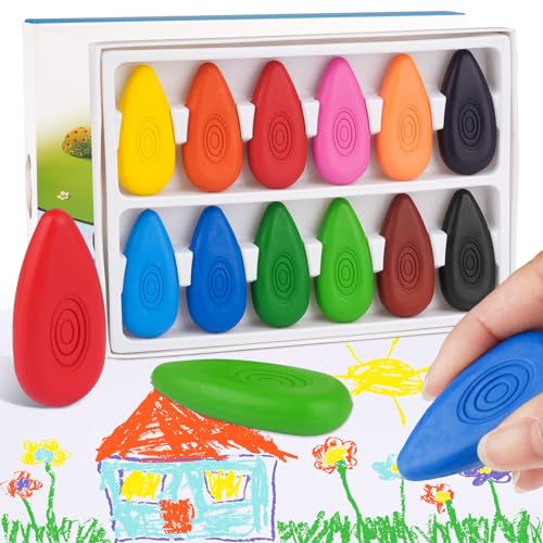 Svalor Wachsmalstifte aus Paraffin, 12 Farben, Wachsmalstifte Ab 1 Jahr, Malstifte Ab 2 Jahre, Waschbar Buntstifte Ab 1 Jahr, Malstifte Kleinkinder für Kinder Graffiti, DIY Handwerk und Malerei Svalor Wachsmalstifte aus Paraffin, 12 Farben, Wachsmalstifte Ab 1 Jahr, Malstifte Ab 2 Jahre, Waschbar Buntstifte Ab 1 Jahr, Malstifte Kleinkinder für Kinder Graffiti, DIY Handwerk und Malerei von Svalor