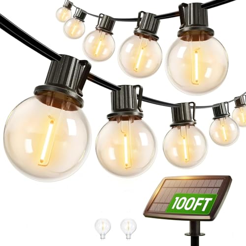 Svater Lichterkette Außen Solar G40 30m G40 Lichterkette Außen Solar Wasserdicht Wasserdicht 4 Modi Auto-On/Off Memory Funktion Solarbetrieben Für Patio Party Gazebo Weding Svater Lichterkette Außen Solar G40 30m G40 Lichterkette Außen Solar Wasserdicht Wasserdicht 4 Modi Auto-On/Off Memory Funktion Solarbetrieben Für Patio Party Gazebo Weding von Svater