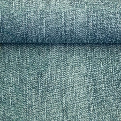 French Terry Stoff im Jeanslook – Denimoptik – Ökotex zertifiziert – elastischer Sweatstoff – ideal für Hoodies, Sweatjacken, Hosen, Loungewear & Kinderkleidung – Meterware (smaragd) von Swafing
