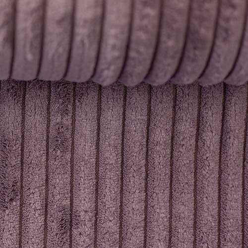 Polsterstoff Möbelstoff Cord-Samt Taschenstoff WANJA | grob gerippt | Abriebfestigkeit >90.000 Zyklen | 17 Farben (Altrosa) von Swafing