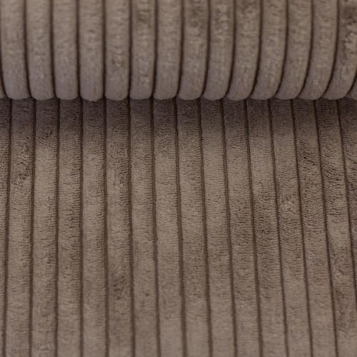 Polsterstoff Möbelstoff Cord-Samt WANJA | grob gerippt | Abriebfestigkeit >90.000 Zyklen | 17 Farben (beige) von Swafing