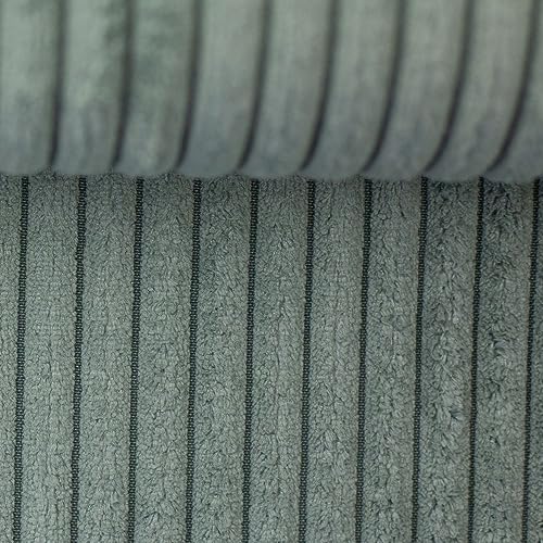 Polsterstoff Möbelstoff Cord-Samt Taschenstoff WANJA | grob gerippt | Abriebfestigkeit >90.000 Zyklen | 17 Farben (mint) von Swafing