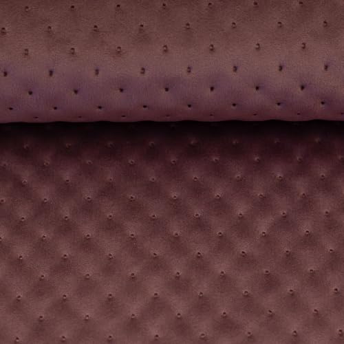Samt-Stepper GALANT mit Punktprägung – gesteppter Samtstoff, robust & scheuerbeständig – für Taschen, Homedeko & Polsterarbeiten – Stoff Meterware ab 50 cm - 4 Farben (altrosa) von Swafing