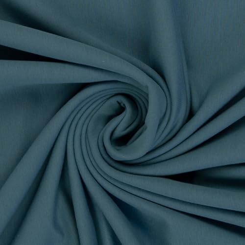 Sweatstoff EIKE von Swafing, angeraut, OEKO-TEX Standard 100, (50cm x 155cm) (259 rauchblau) von Swafing
