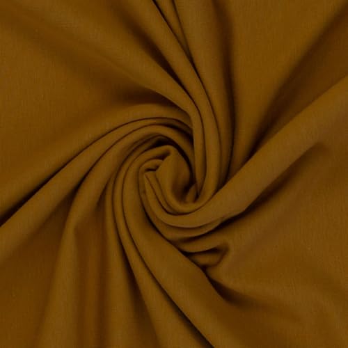 Sweatstoff EIKE von Swafing, angeraut, OEKO-TEX Standard 100, (50cm x 155cm) (315 ocker) von Swafing