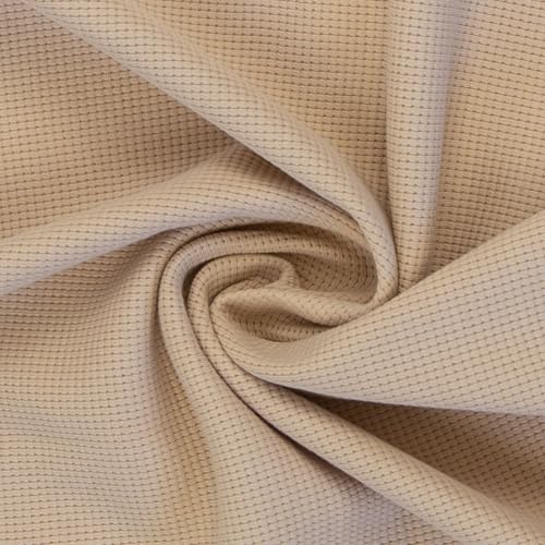 Waffeljersey | Waffelstrickjersey von Swafing | 100% Baumwolle | Farbpalette 2024/2025 | für Bekleidung | Meterware | ab 50 cm (beige) von Swafing
