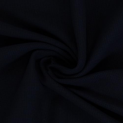 Waffeljersey | Waffelstrickjersey von Swafing | 100% Baumwolle | Farbpalette 2024/2025 | für Bekleidung | Meterware | ab 50 cm (dunkelblau) von Swafing