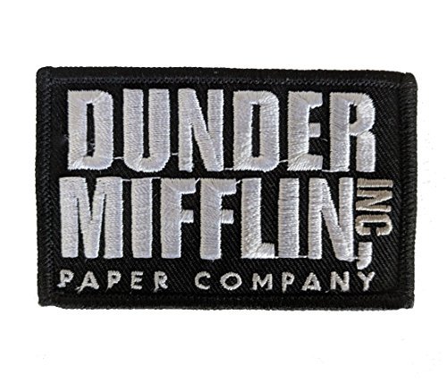 Dunder Mifflin Inc - The Office bestickter Aufnäher, 5 x 7 cm von Swag Addicts