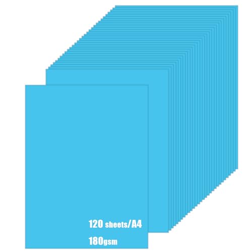 A4 blaues Kartonpapier, 180 g/m², 120 Blatt, farbige blaue Bastelkarte für Kunst oder Handwerk, DIY, Kartenherstellung, Scrapbooking, Drucken A4 blaues Kartonpapier, 180 g/m², 120 Blatt, farbige blaue Bastelkarte für Kunst oder Handwerk, DIY, Kartenherstellung, Scrapbooking, Drucken von Swanaryo