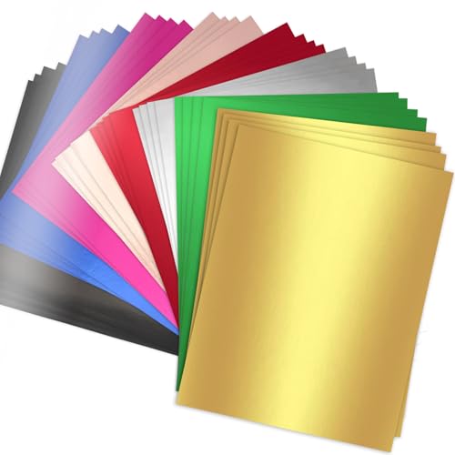 Spiegelkarton im A4-Format, gemischte Farben, 60 Blatt, 8 Farben, 250 g/m², metallisches reflektierendes Papier für Bastelarbeiten, DIY-Projekte, Kartenherstellung, Party-Dekoration Spiegelkarton im A4-Format, gemischte Farben, 60 Blatt, 8 Farben, 250 g/m², metallisches reflektierendes Papier für Bastelarbeiten, DIY-Projekte, Kartenherstellung, Party-Dekoration von Swanaryo
