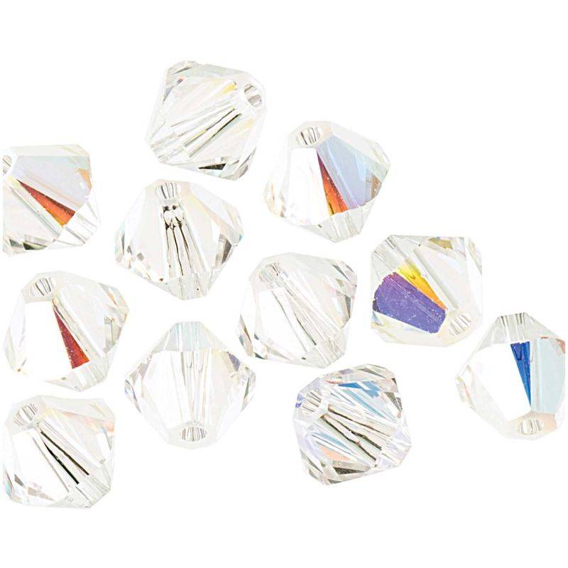 Glasschliff-Perle crystal AB 6mm 12 Stück von Rico Design